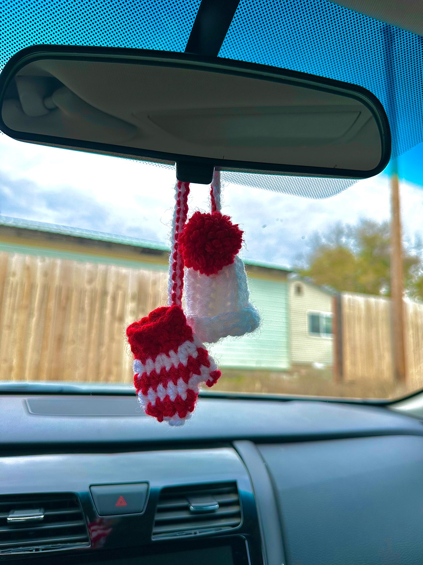 Mini Mitten and Beanie Car Accessory