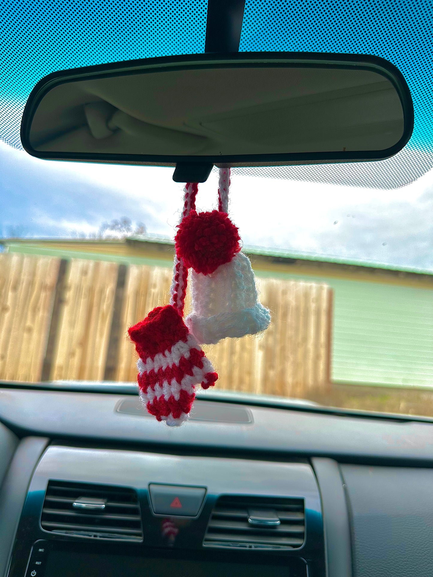 Mini Mitten and Beanie Car Accessory