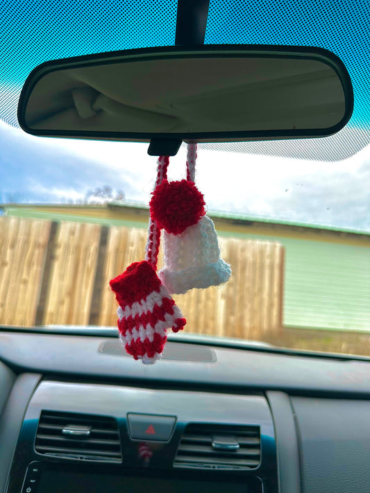 Mini Mitten and Beanie Car Accessory